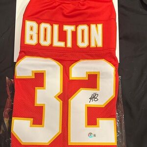 Men’s Nick Bolton Kansas City Chiefs Jersey signed and is Authentic